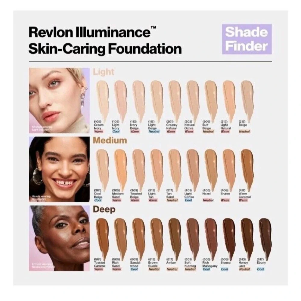 Revlon Illuminance Skin Caring Liquid Foundation 509. ‎ 1 oz Sandalwood